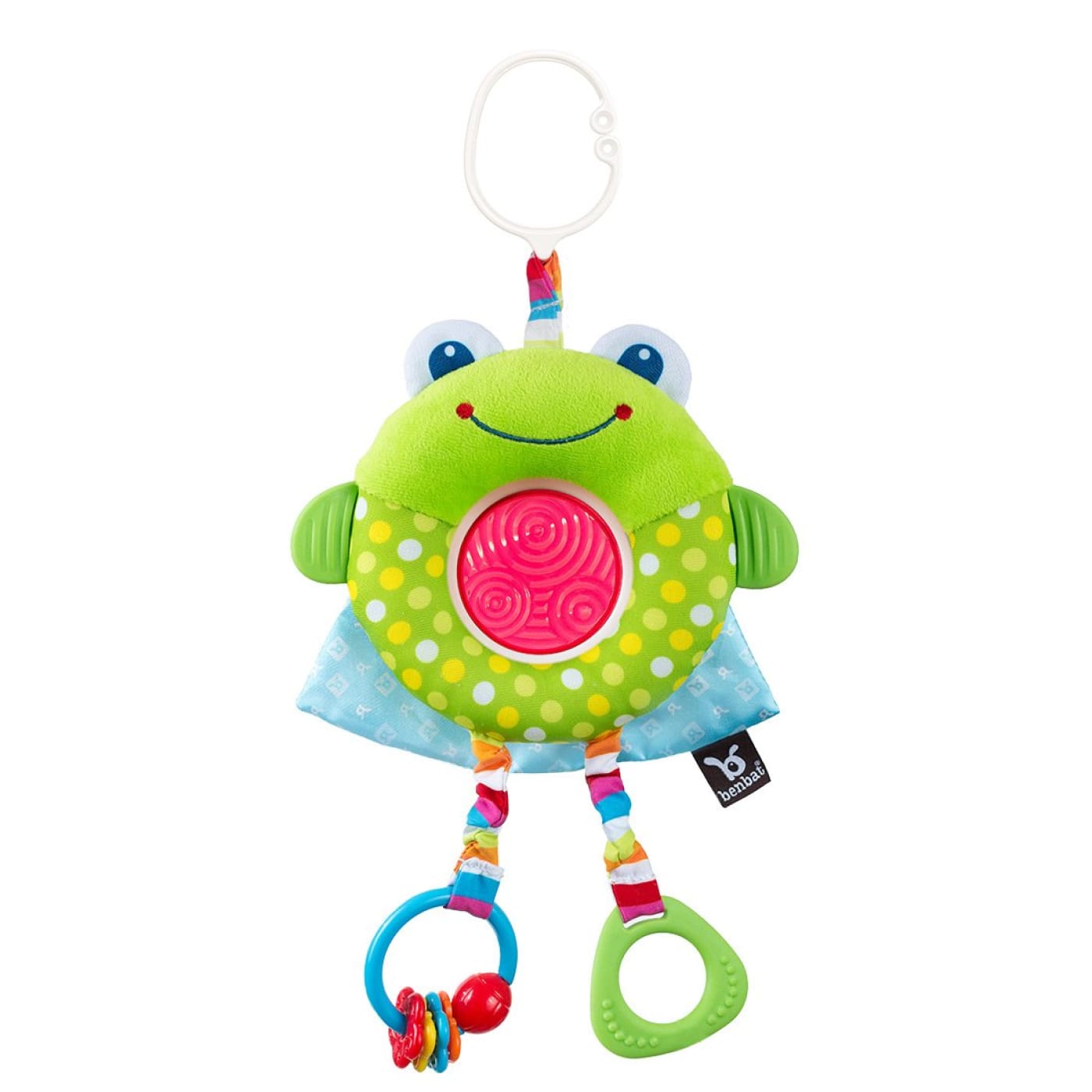 Benbat Dazzle Friends Travel Toy - Frog - TOYS & PLAY - CLIP ON TOYS