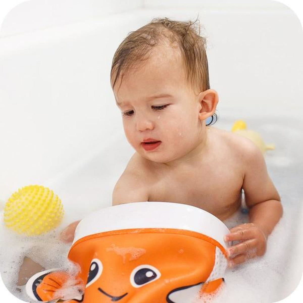 Benbat Scoop &amp; Store Bath Basket - Fish - BATHTIME &amp; CHANGING - BATH TOYS/AIDS
