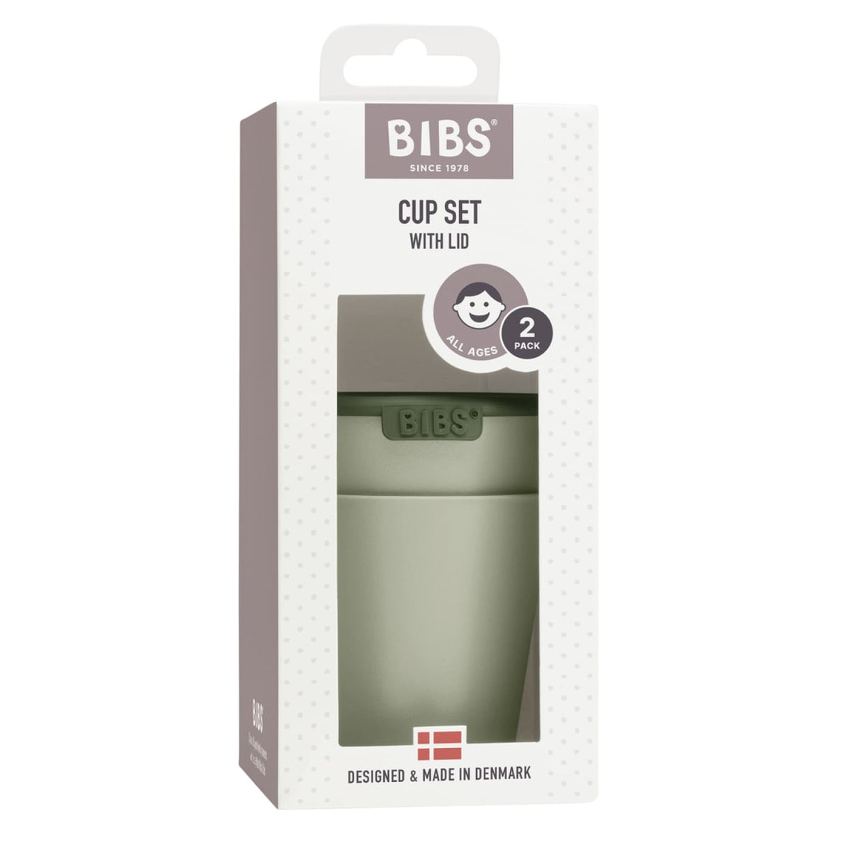 BIBS Cup Set - Sage - Sage - NURSING &amp; FEEDING - CUPS/DRINK BOTTLES