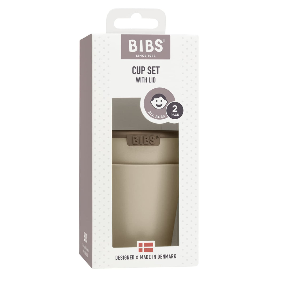 BIBS Cup Set - Vanilla - Vanilla - NURSING &amp; FEEDING - CUPS/DRINK BOTTLES