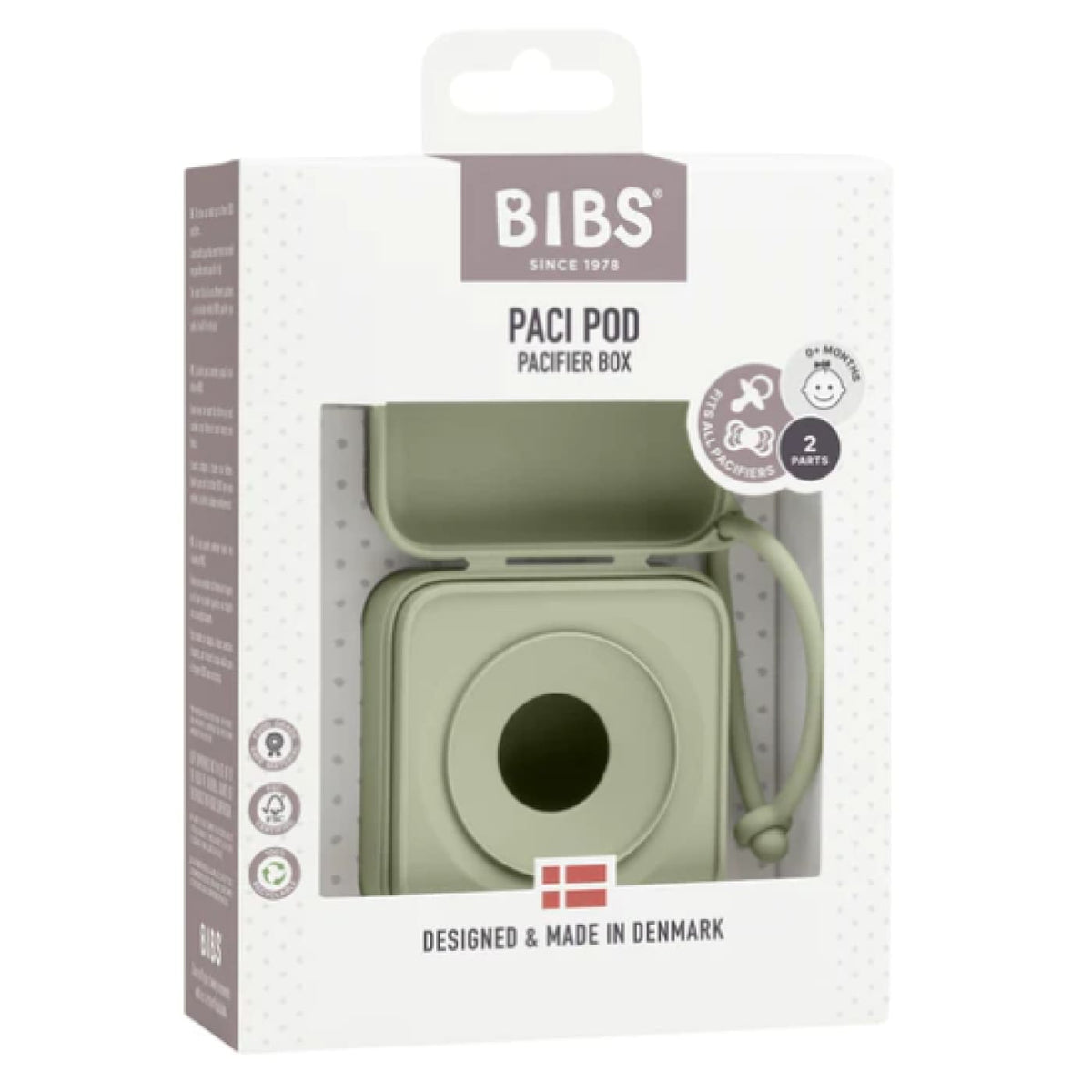 BIBS Pacifier Box - Sage - Sage - NURSING &amp; FEEDING - DUMMIES/SOOTHERS/CLIPS