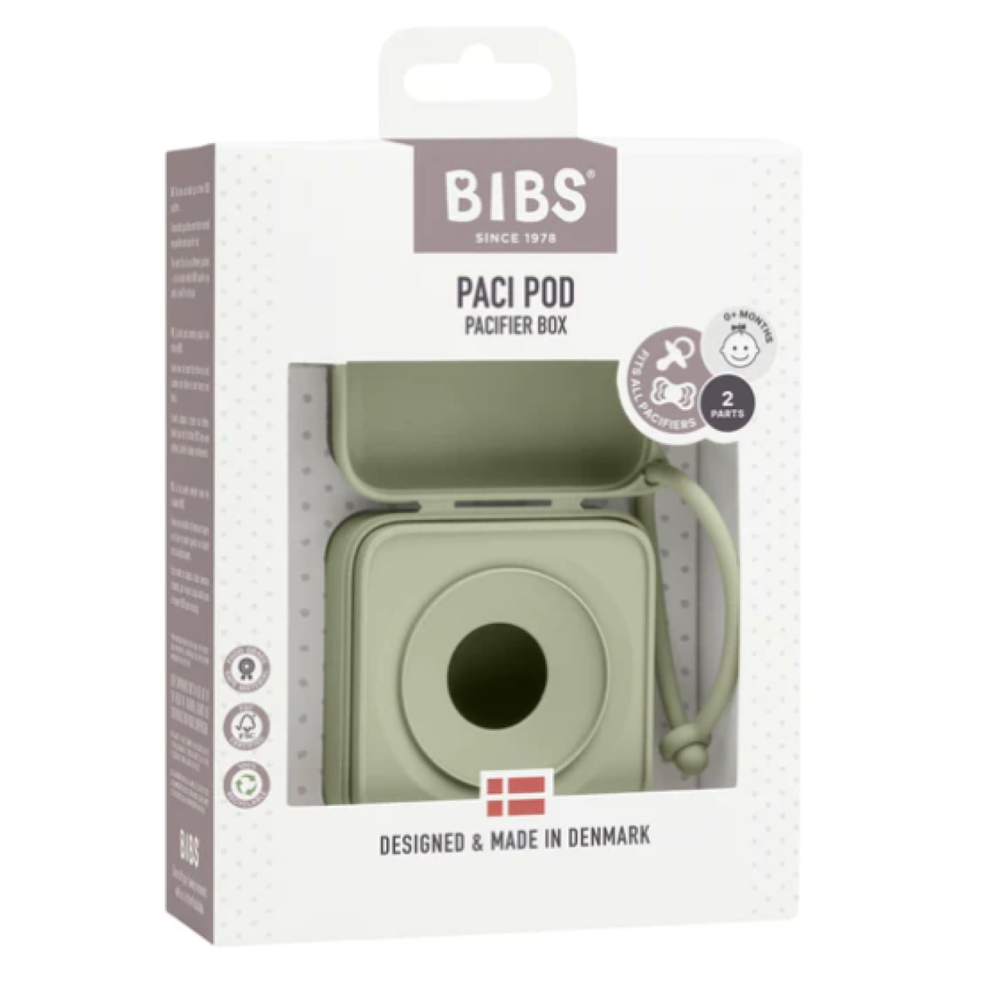 BIBS Pacifier Box - Sage - Sage - NURSING & FEEDING - DUMMIES/SOOTHERS/CLIPS