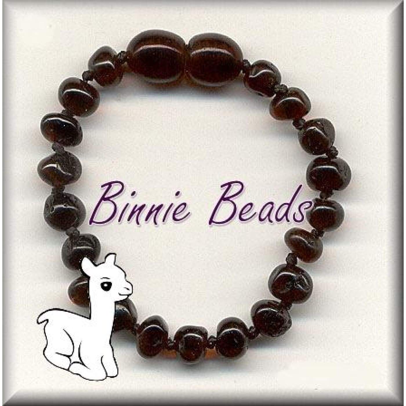 Binnie Baltic Amber Teething Baby Braclet - Cherry 15CM - NURSING & FEEDING - TEETHERS/TEETHING JEWELLERY