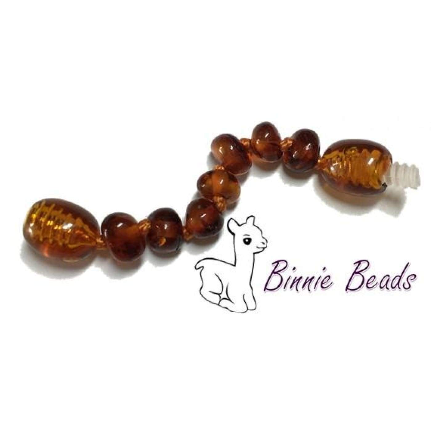 Binnie Baltic Amber Teething Baby Braclet - Cognac15CM - NURSING & FEEDING - TEETHERS/TEETHING JEWELLERY
