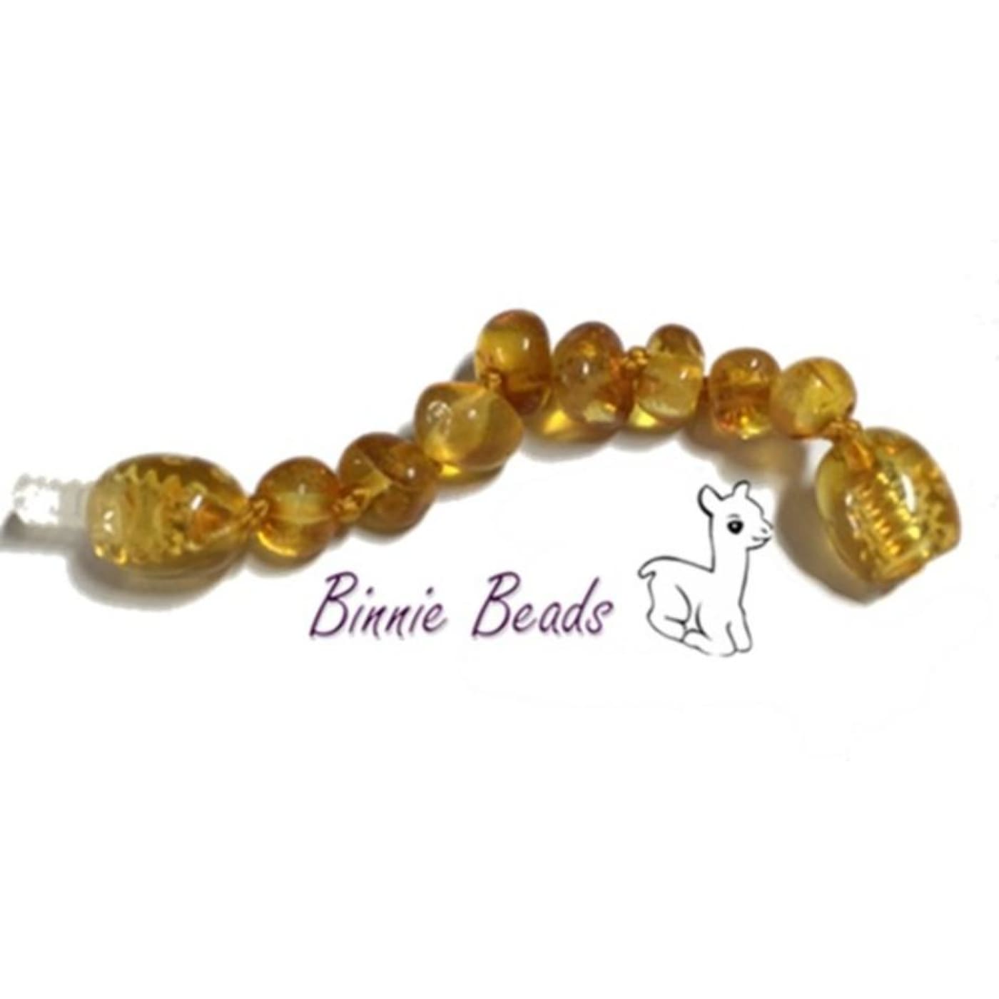 Binnie Baltic Amber Teething Extension - Honey 5CM - NURSING & FEEDING - TEETHERS/TEETHING JEWELLERY