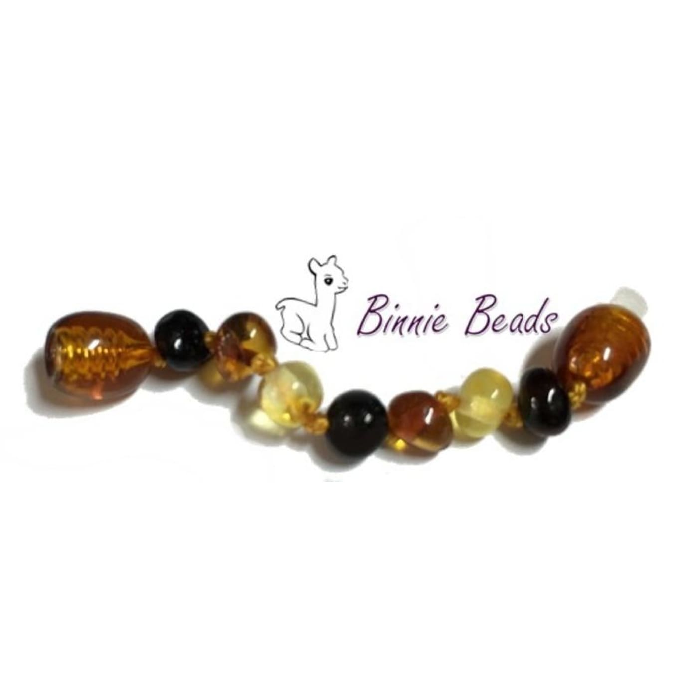 Binnie Baltic Amber Teething Extension - Mix 5CM - NURSING & FEEDING - TEETHERS/TEETHING JEWELLERY