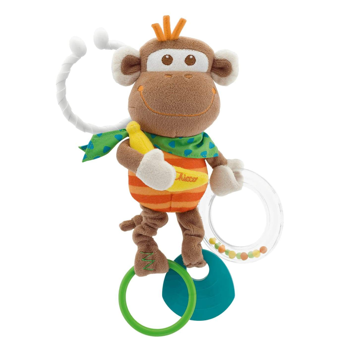 Chicco Multi Activity Vibrating Monkey Rattle - TOYS &amp; PLAY - CLIP ON TOYS