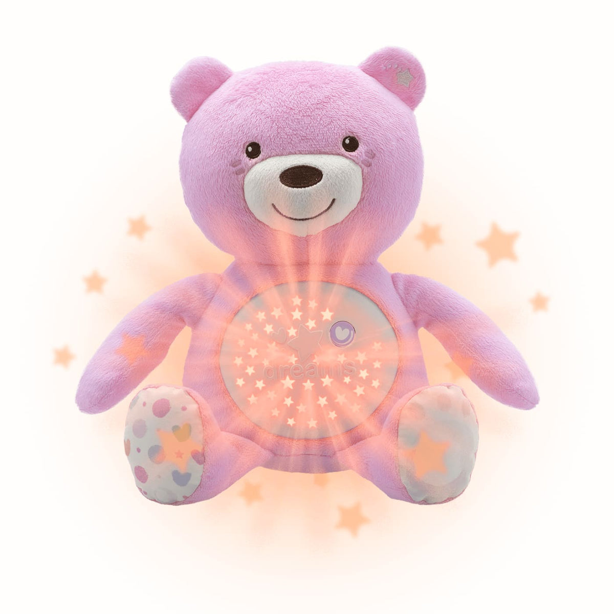 Chicco Baby Bear Soft Toy - Pink - TOYS &amp; PLAY - PLUSH TOYS/LIGHT&amp;SOUND
