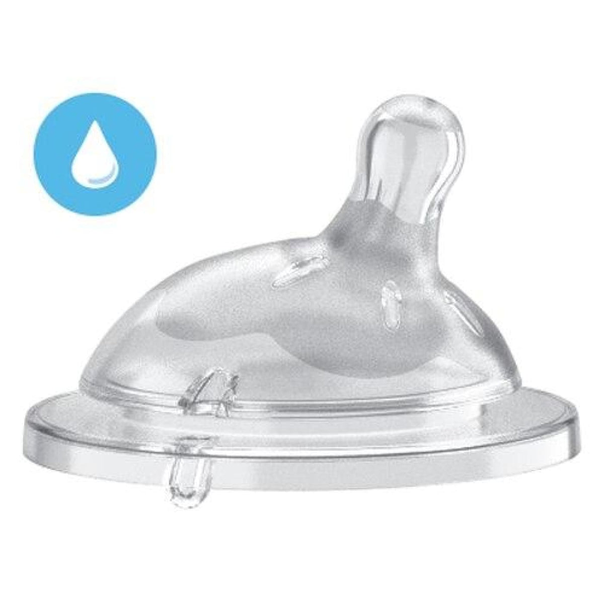 Chicco Natural Feeling Silicone Teat 0M+ - Regular Flow - NURSING &amp; FEEDING - BOTTLE ACCESSORIES