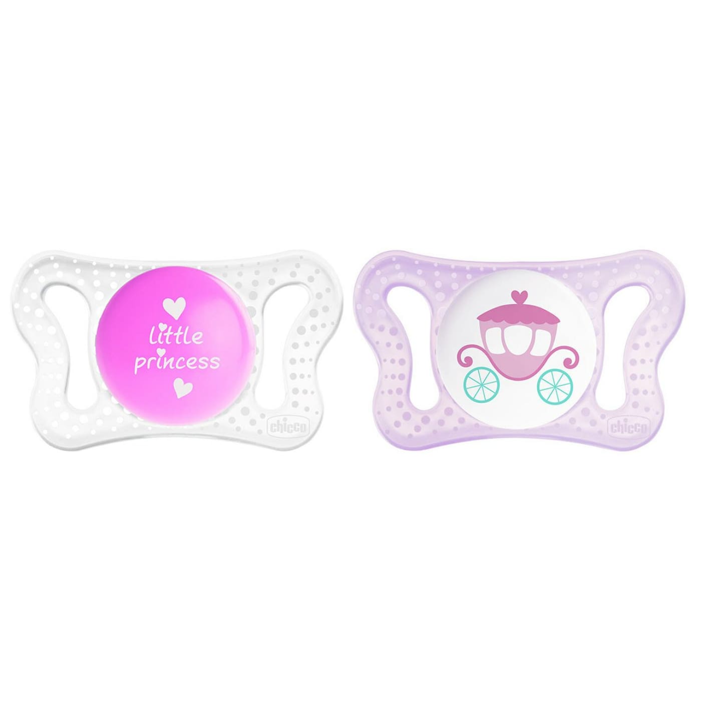 Chicco Physio Micro Soft Soother 0-6M 2pk - Girl - 0-2m / Girl - NURSING & FEEDING - DUMMIES/SOOTHERS/CLIPS