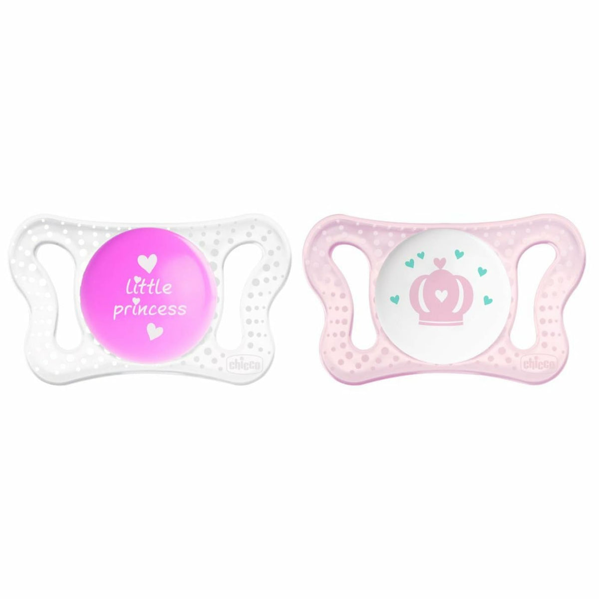 Chicco Physio Micro Soft Soother 0-6M 2pk - Girl - 0-2m / Girl - NURSING &amp; FEEDING - DUMMIES/SOOTHERS/CLIPS