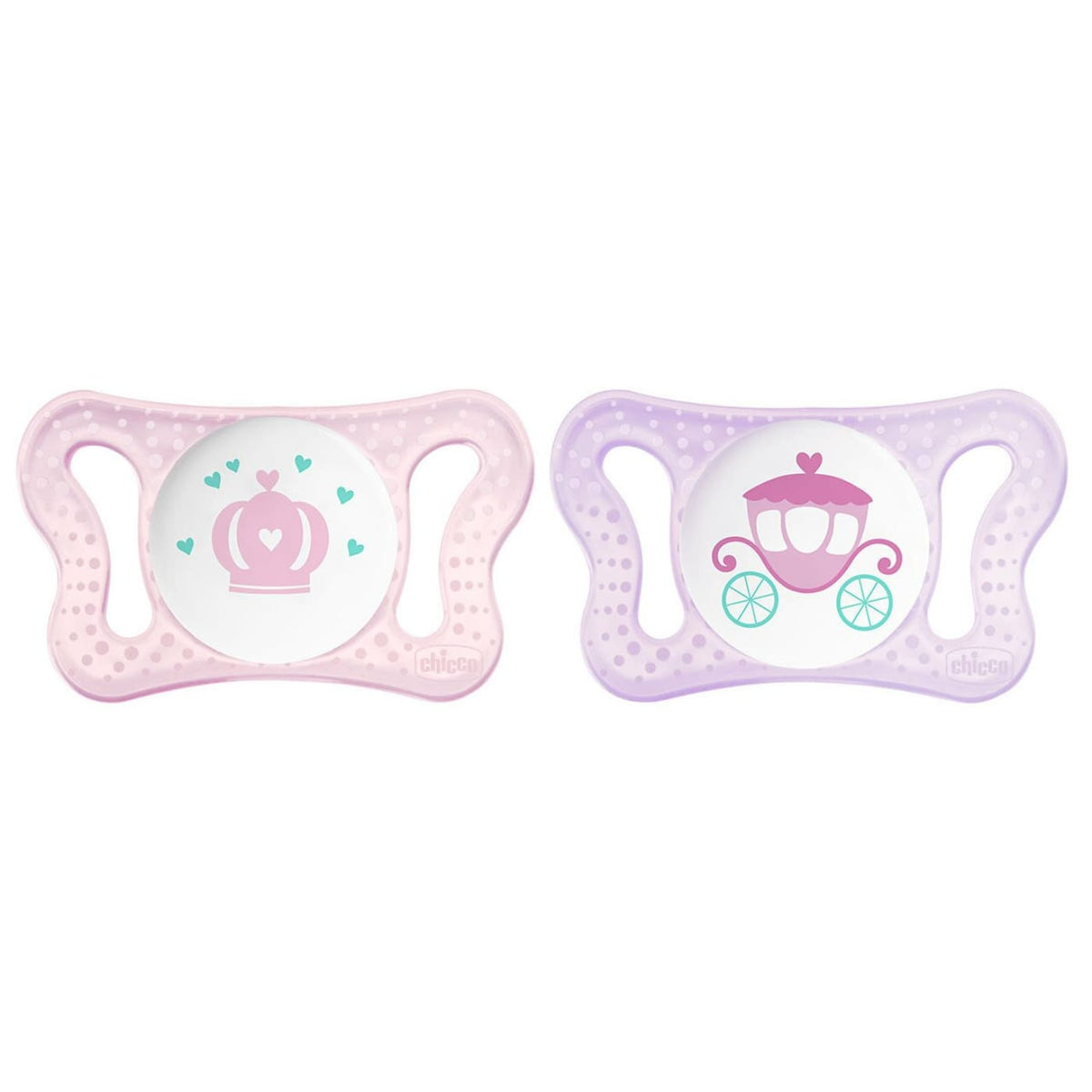 Chicco Physio Micro Soft Soother 0-6M 2pk - Girl - 0-2m / Girl - NURSING &amp; FEEDING - DUMMIES/SOOTHERS/CLIPS