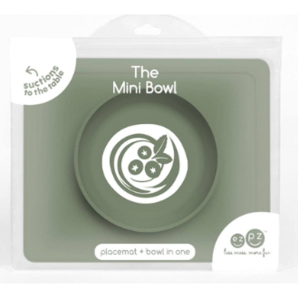 EZPZ Mini Bowl - Olive - Olive - NURSING &amp; FEEDING - CUTLERY/PLATES/BOWLS/TOYS