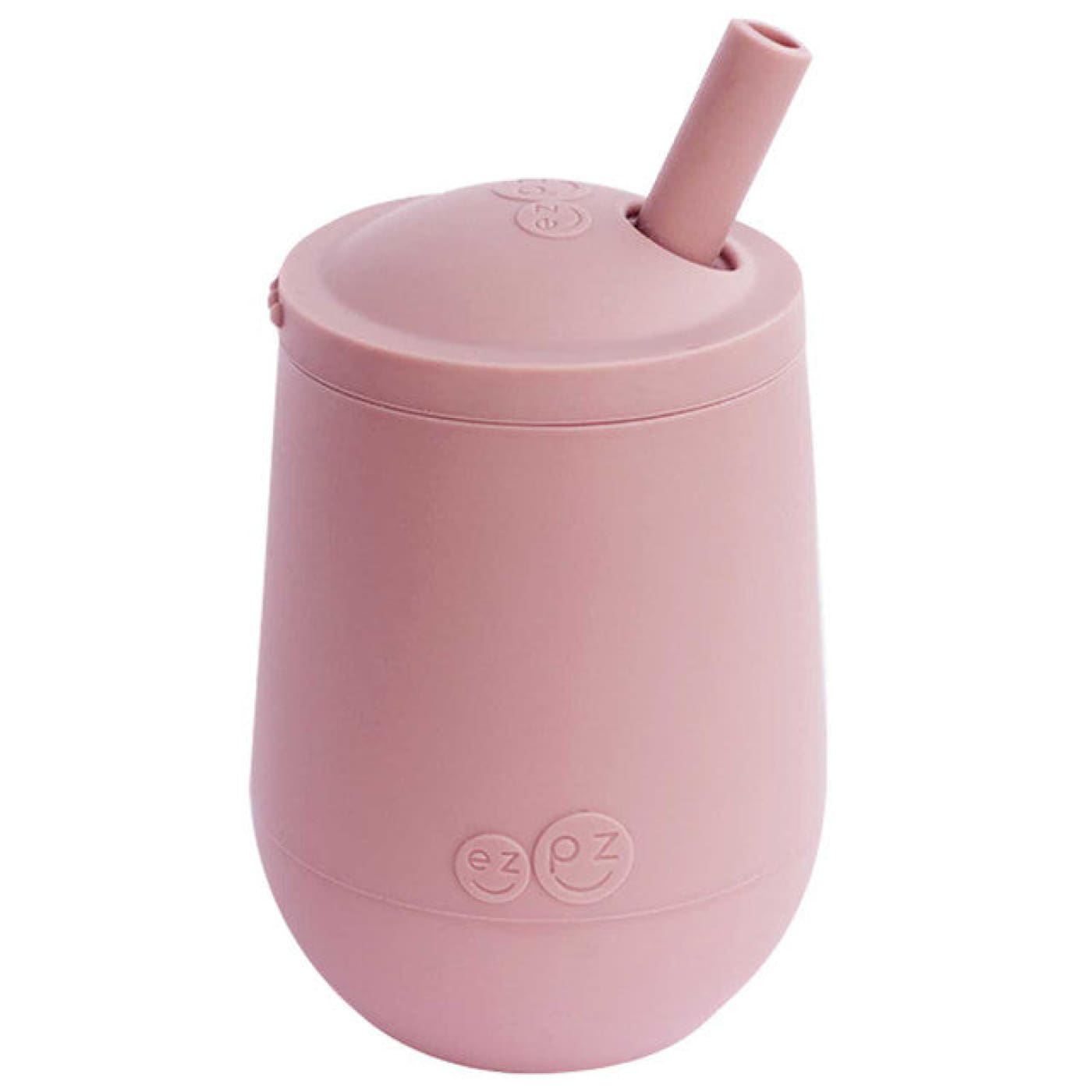 EZPZ Mini Cup + Straw Training System - Blush - Blush - NURSING & FEEDING - CUTLERY/PLATES/BOWLS/TOYS