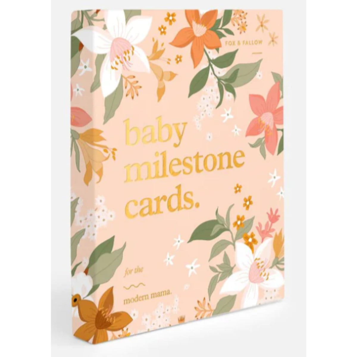 Fox &amp; Fallow Baby Milestone Cards - Floral - GIFTWARE - MILESTONE BLOCKS/CARDS