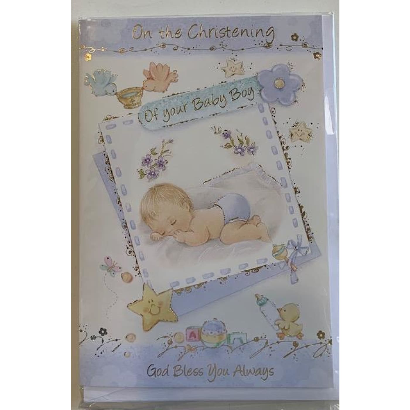 Gatto & Co Christening Card - Baby Boy - Boy - GIFTWARE - CARDS
