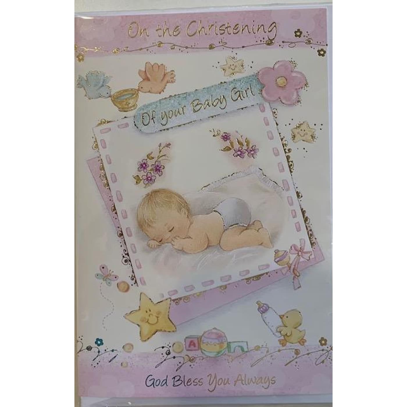 Gatto & Co Christening Card - Baby Girl - Girl - GIFTWARE - CARDS