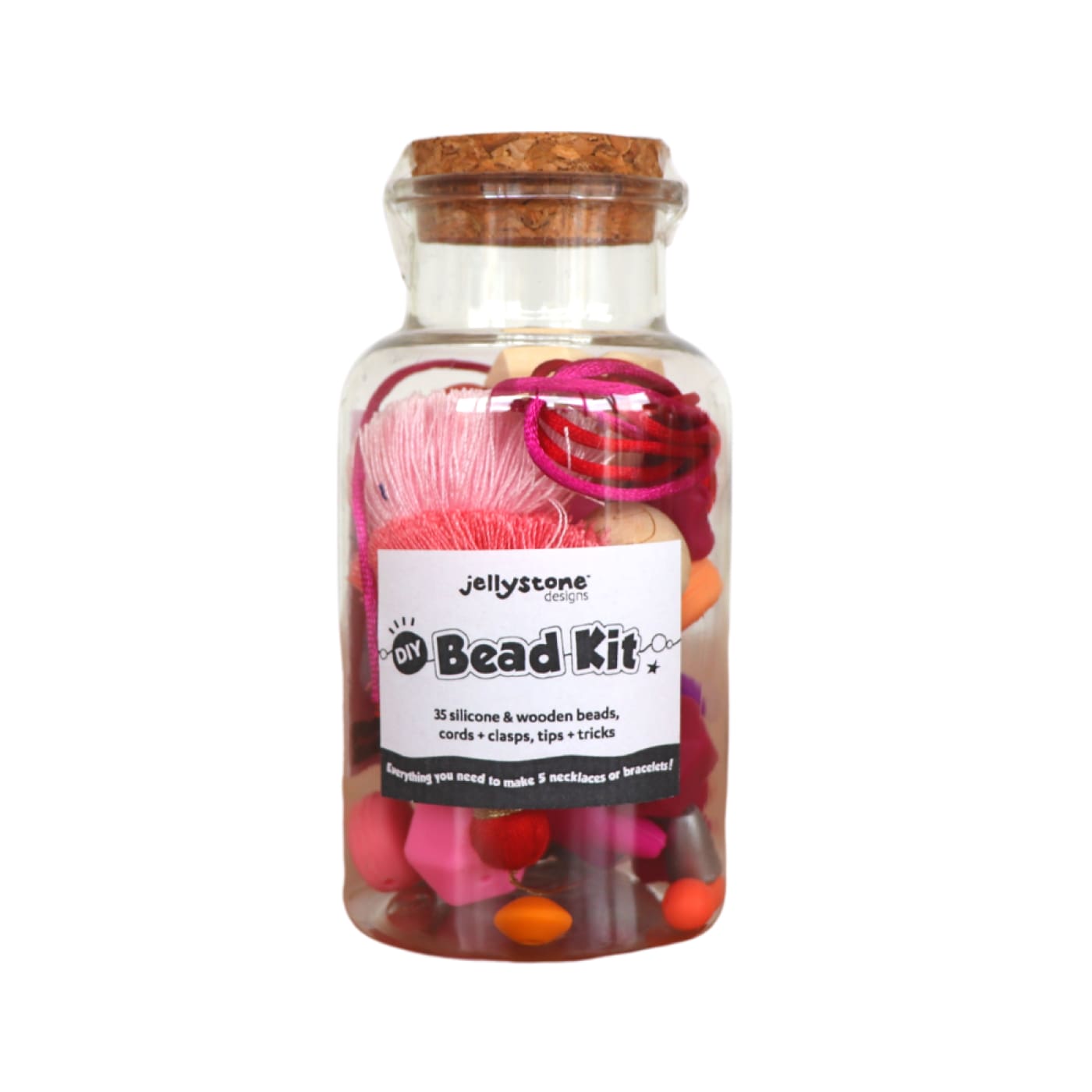 Jellystone DIY Bead Kit - Coral Burst - CORAL BURST - NURSING & FEEDING - TEETHERS/TEETHING JEWELLERY