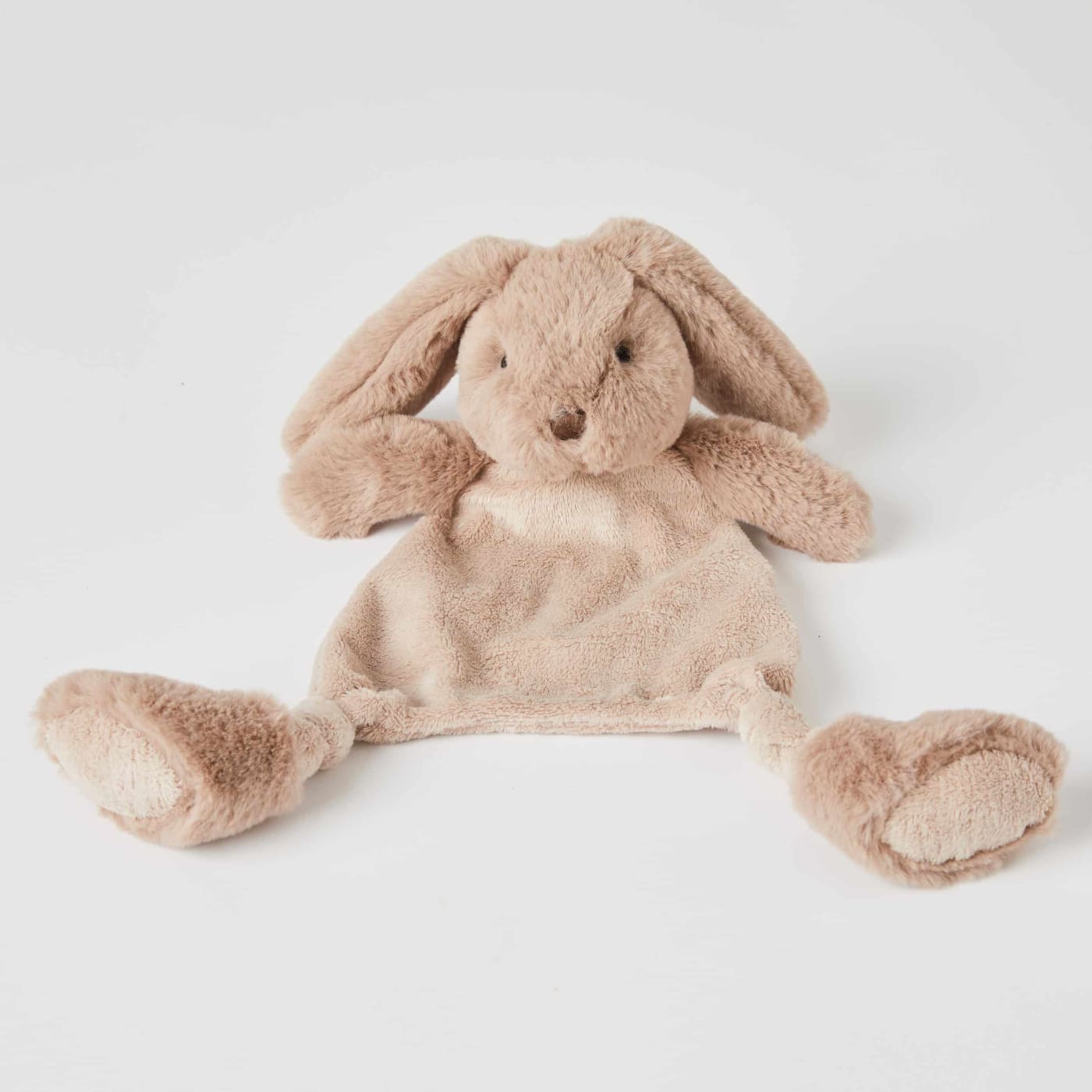 Jiggle & Giggle Comforter - Taupe Bunny - Taupe Bunny - TOYS & PLAY - BLANKIES/COMFORTERS/RATTLES