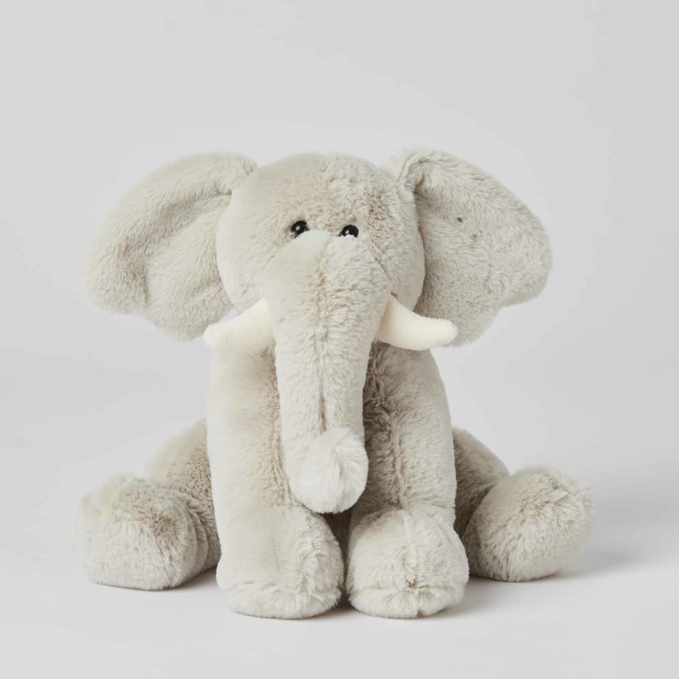 Jiggle & Giggle Soft Toy - Small Grey Elephant - Grey Elephant - TOYS & PLAY - PLUSH TOYS