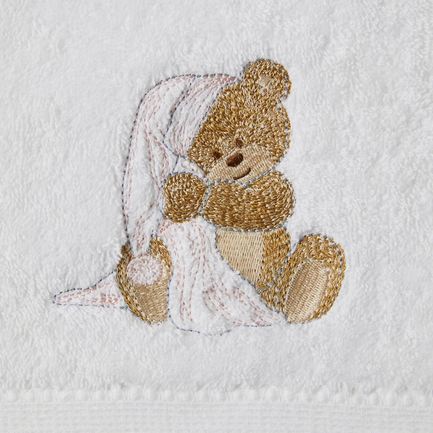 Jiggle & Giggle Towel & Face Washer Set in Organza Bag - Notting Hill Bear - Notting Hill Bear - BATHTIME & CHANGING - TOWELS/WASHERS
