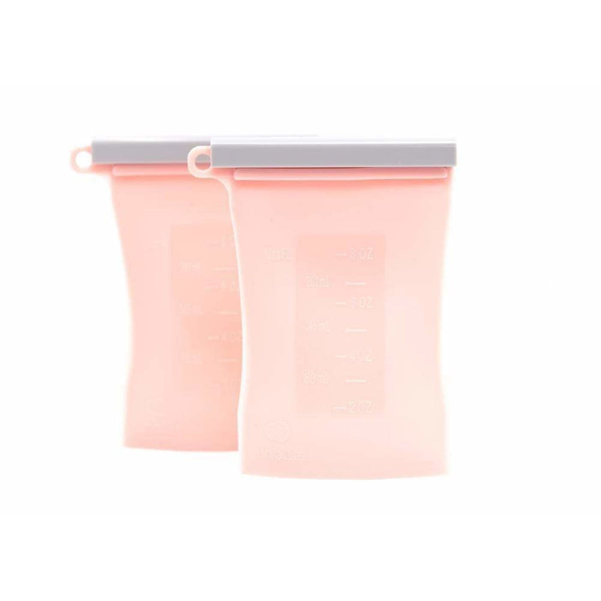 Junobie Reusable Silicone Breastmilk Storage Bags 2Pack - Rose - Rose - NURSING &amp; FEEDING - CONTAINERS/FEEDERS