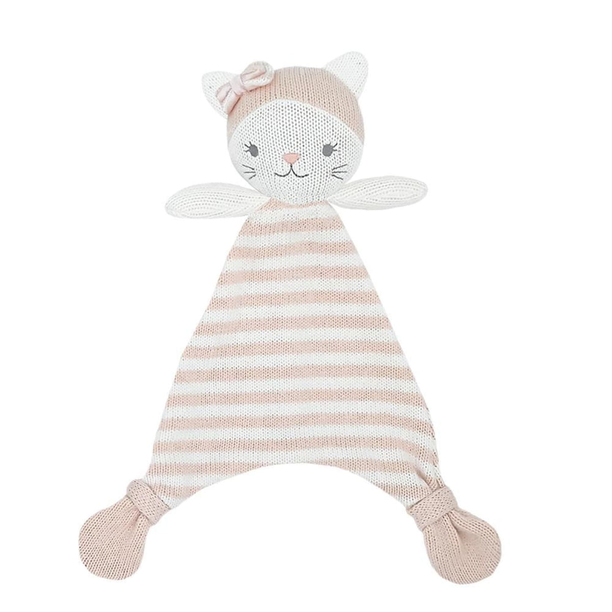 Living Textiles Knit Security Blanket - Daisy The Cat - TOYS &amp; PLAY - BLANKIES/COMFORTERS/RATTLES
