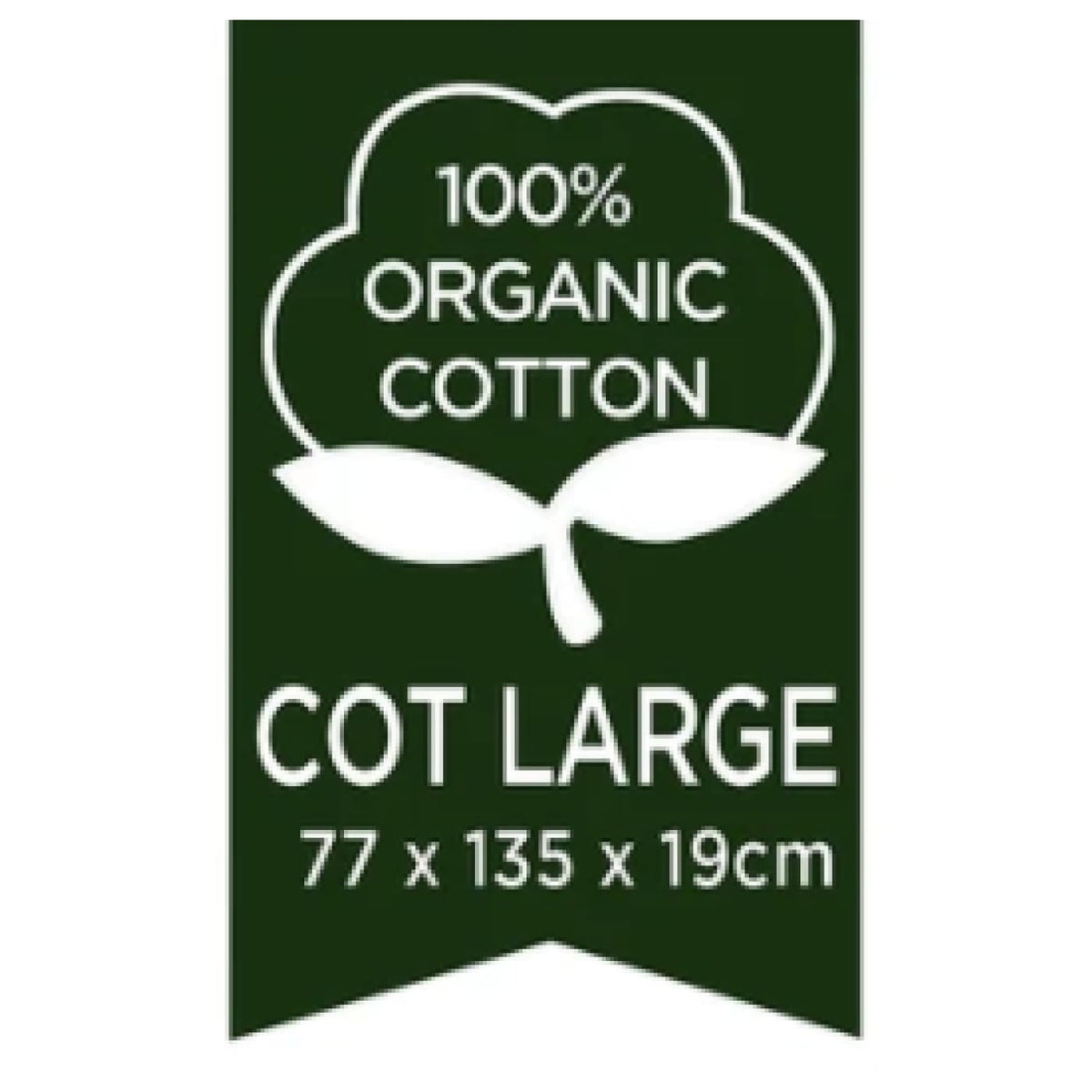 Living Textiles Organic Smart-Dri Mattress Protector - Large Cot - Cot Large - NURSERY &amp; BEDTIME - COT MATTRESS PROTECTORS