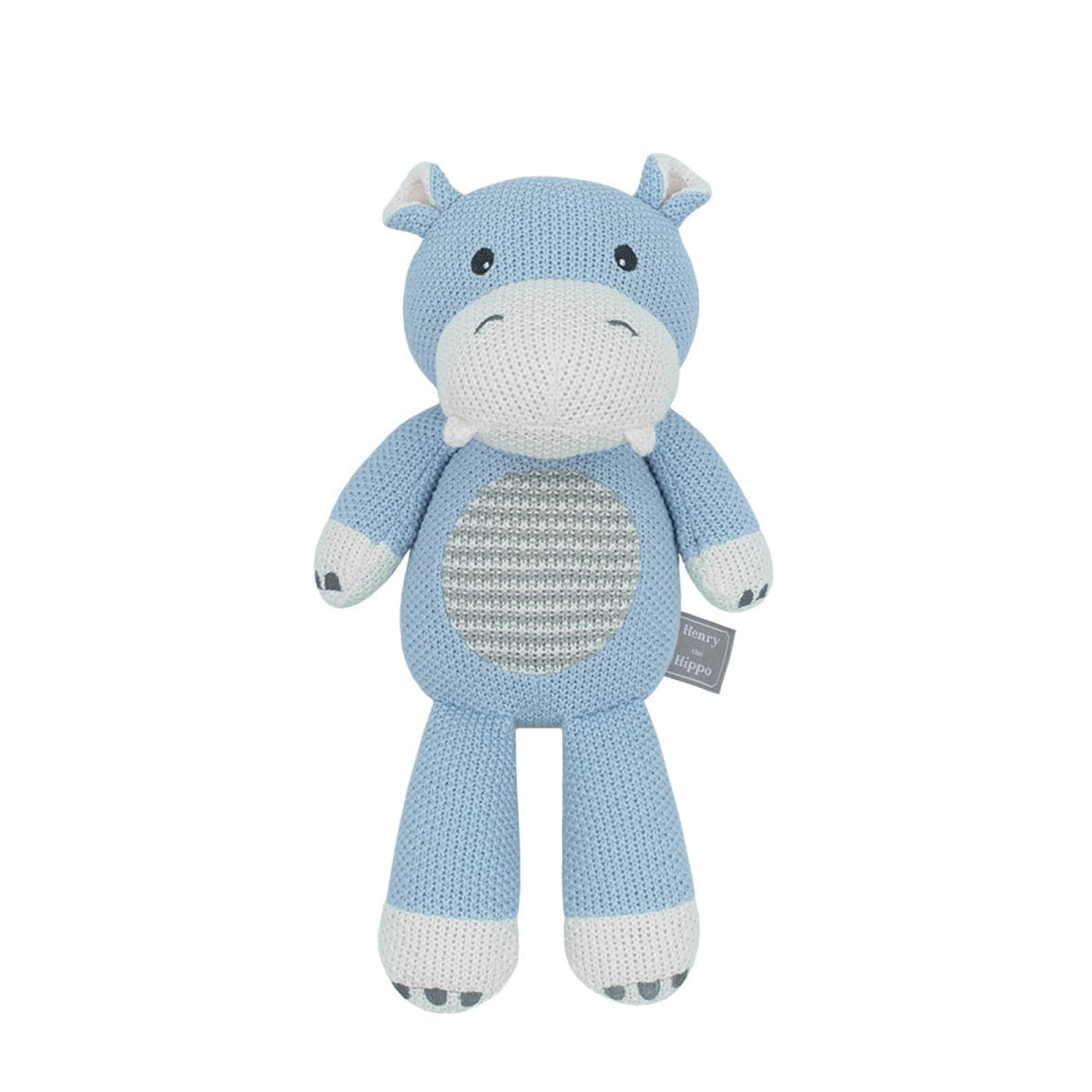Living Textiles Whimsical Softie Toy - Henry Hippo - Henry Hippo - TOYS &amp; PLAY - PLUSH TOYS