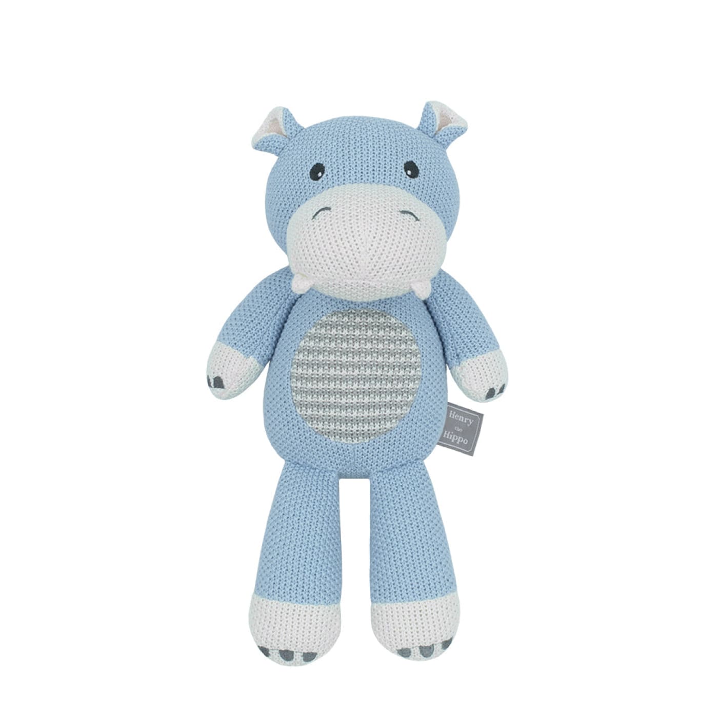 Living Textiles Whimsical Softie Toy - Henry Hippo - Henry Hippo - TOYS & PLAY - PLUSH TOYS