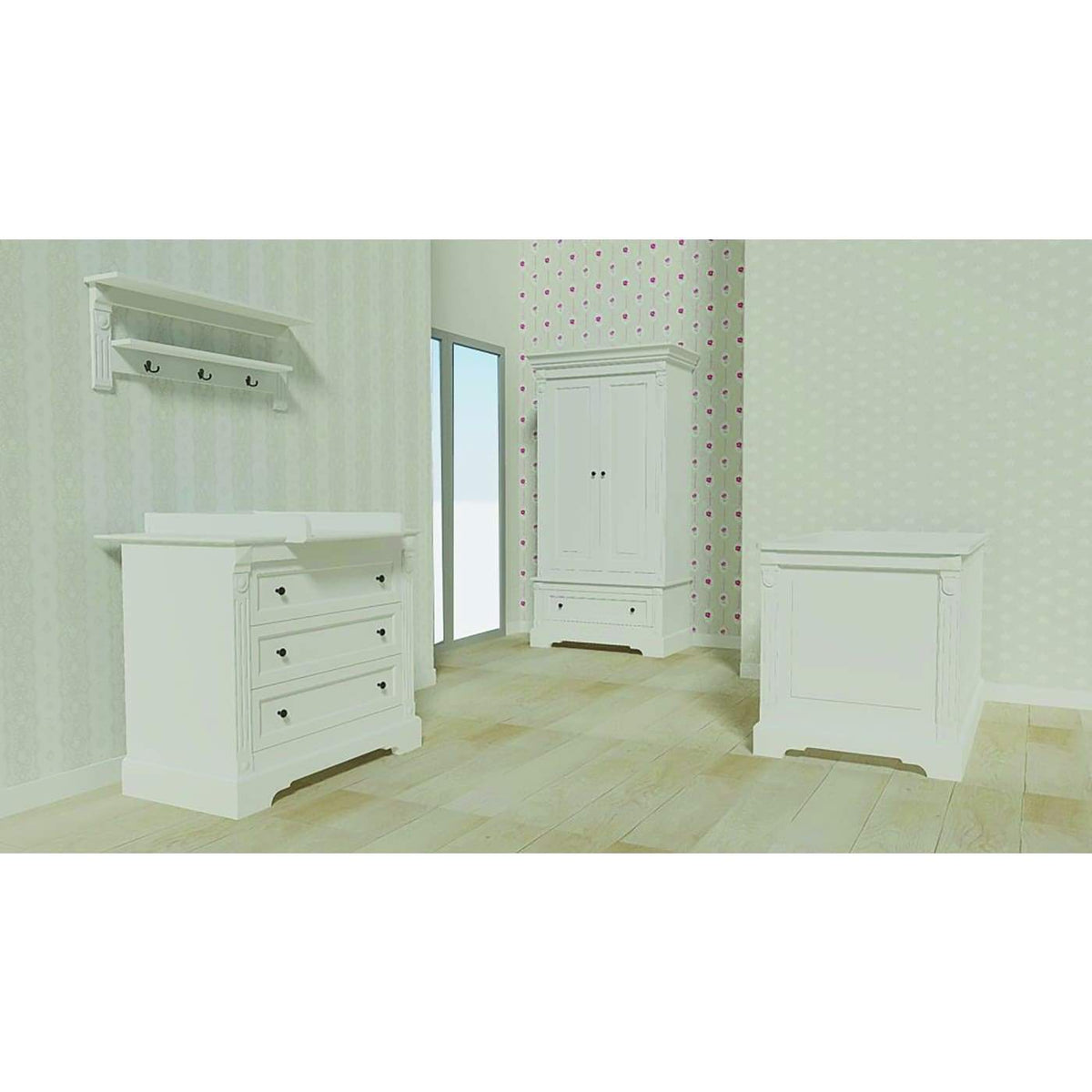 Love N Care Emilia Chest - White - NURSERY &amp; BEDTIME - CHESTS/DRESSERS/TALLBOYS