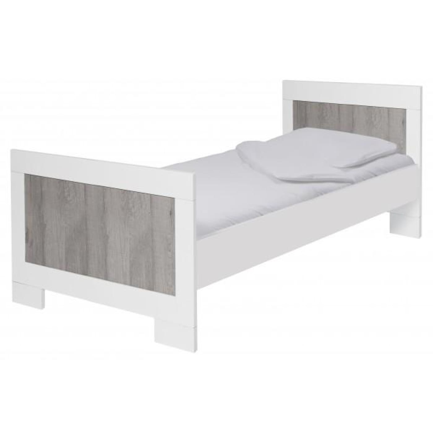 Love N Care Lucca Bed kit - White/Ash - NURSERY & BEDTIME - BEDKITS/CONV KITS/SINGLE MATT