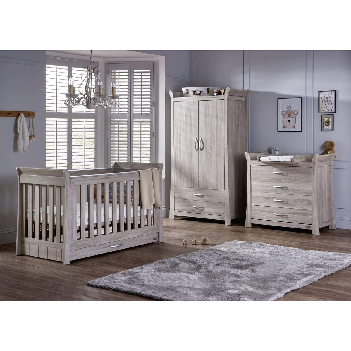 Love n Care Noble Cot + Chest + Mattress + Change Mat Package - NURSERY &amp; BEDTIME - COT PACKAGES