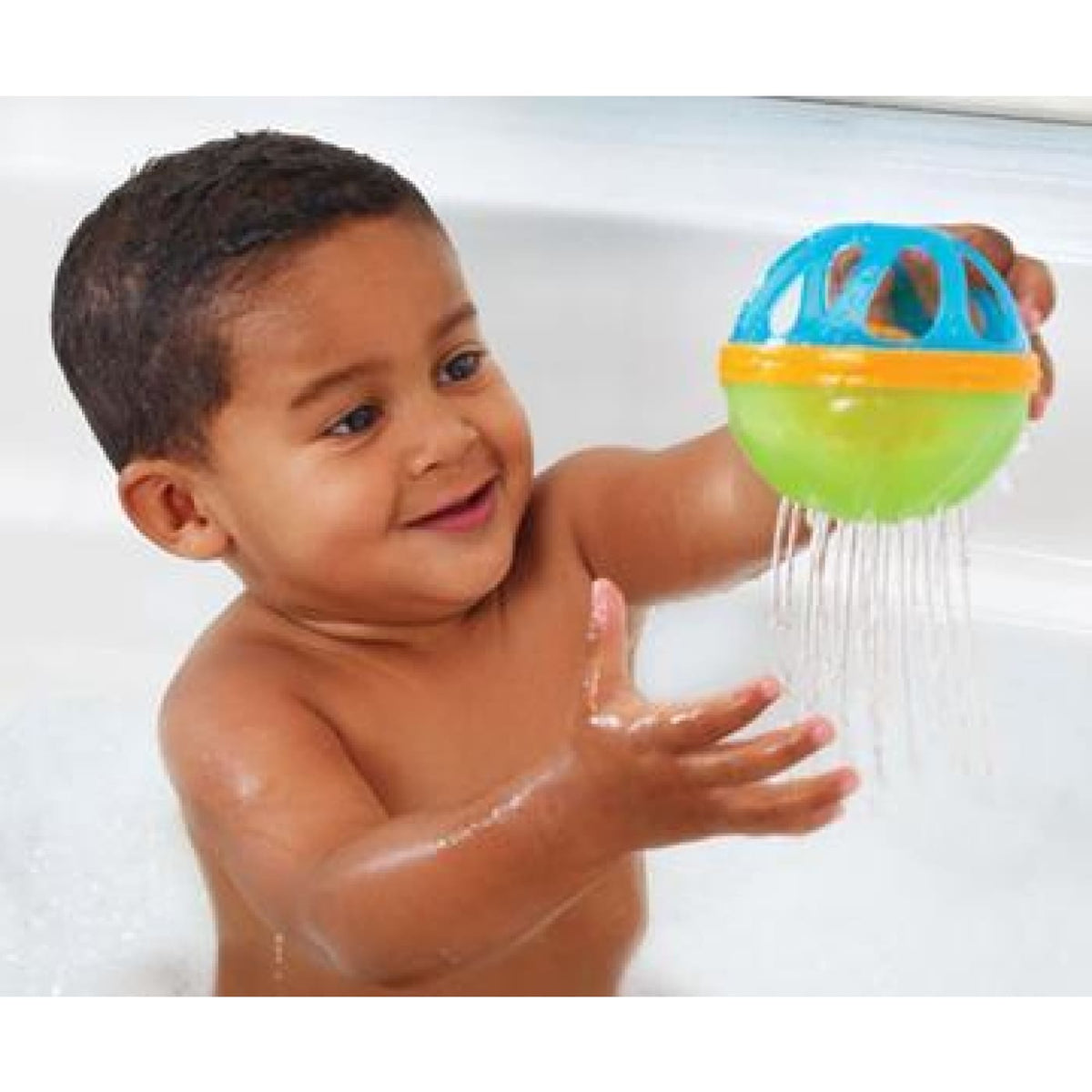 Munchkin Baby Bath Ball - Blue/Green - Blue - BATHTIME &amp; CHANGING - BATH TOYS/AIDS