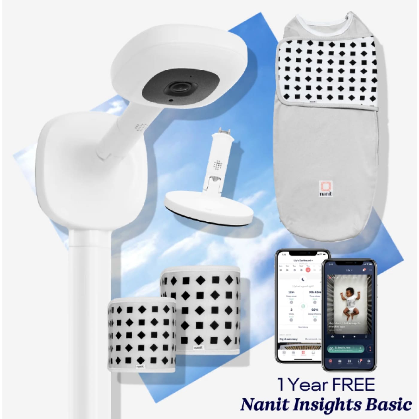 Nanit Pro Baby Monitor & Breathing Monitor - HEALTH & HOME SAFETY - BABY MONITORS