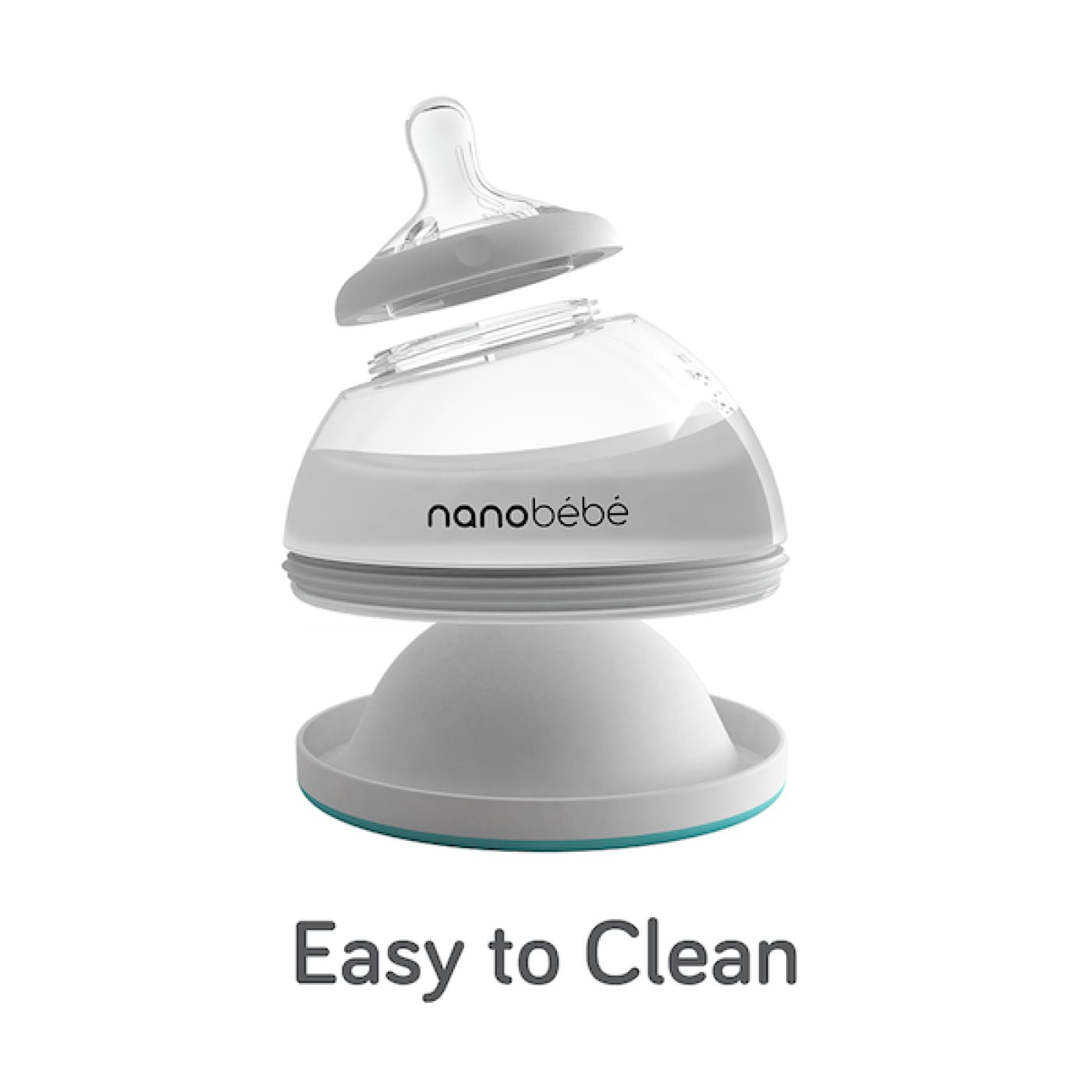 Nanobebe Breastmilk Bottle 150ml 3 Pack – Gray - Grey - NURSING & FEEDING - BOTTLES/TEATS