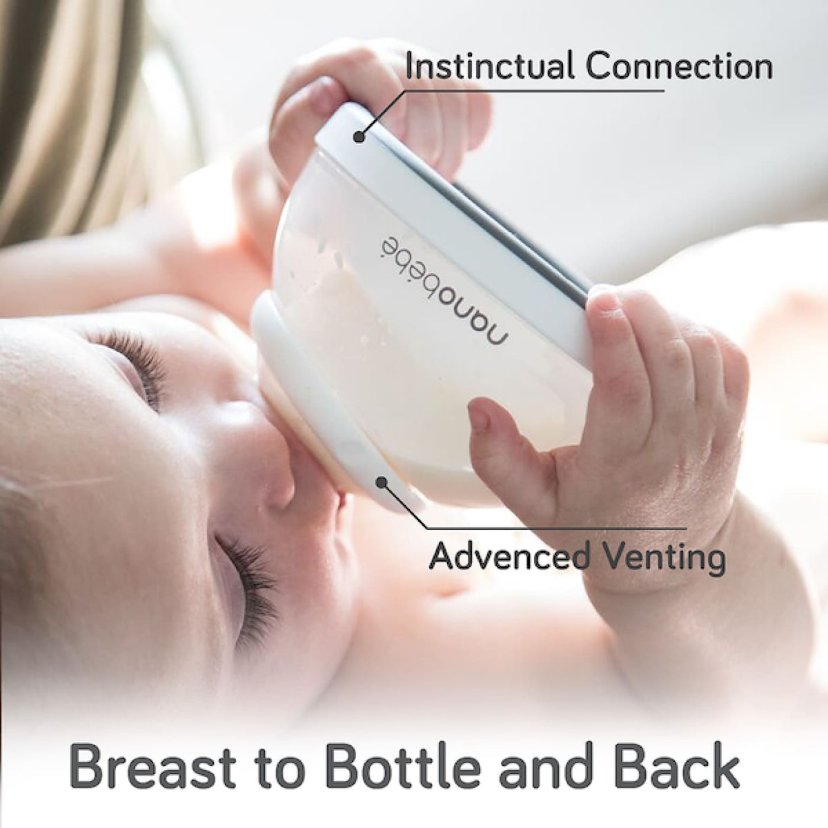 Nanobebe Breastmilk Bottle 150ml Single-Pack - Gray - Grey - NURSING &amp; FEEDING - BOTTLES/TEATS