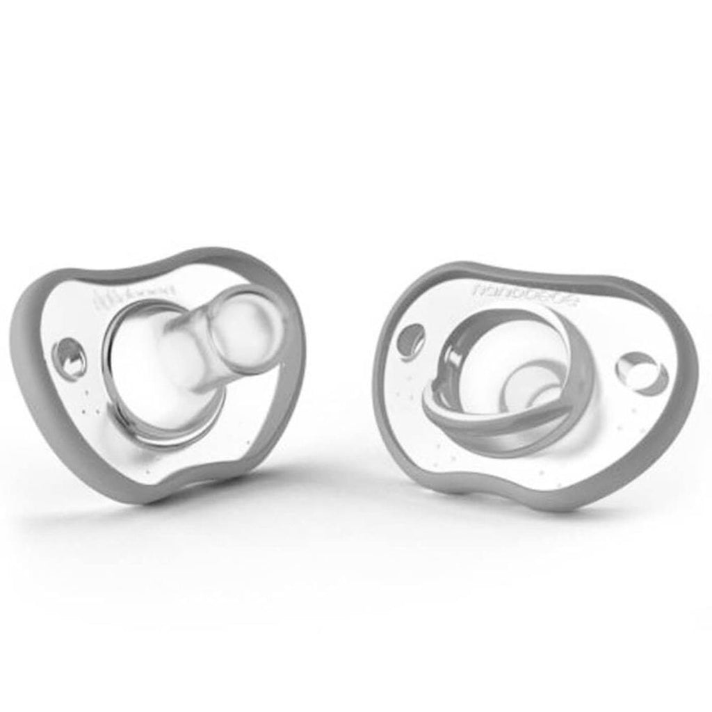 Nanobebe Flexy Pacifier Twin Pack 3m+ Grey BubMania