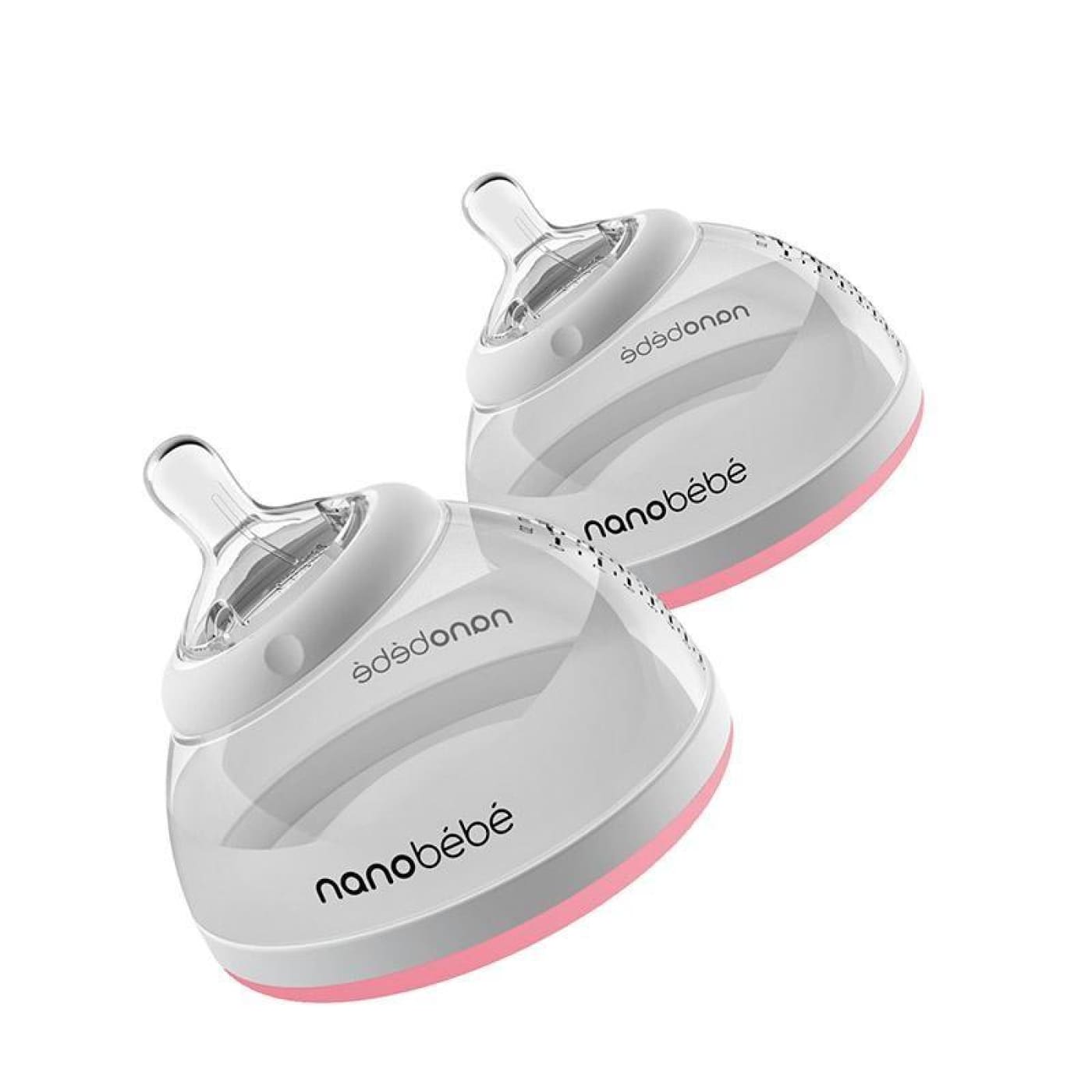 Nanobebe Transition Bottle 240ml 2 Pack - Pink - Pink - NURSING & FEEDING - BOTTLES/TEATS