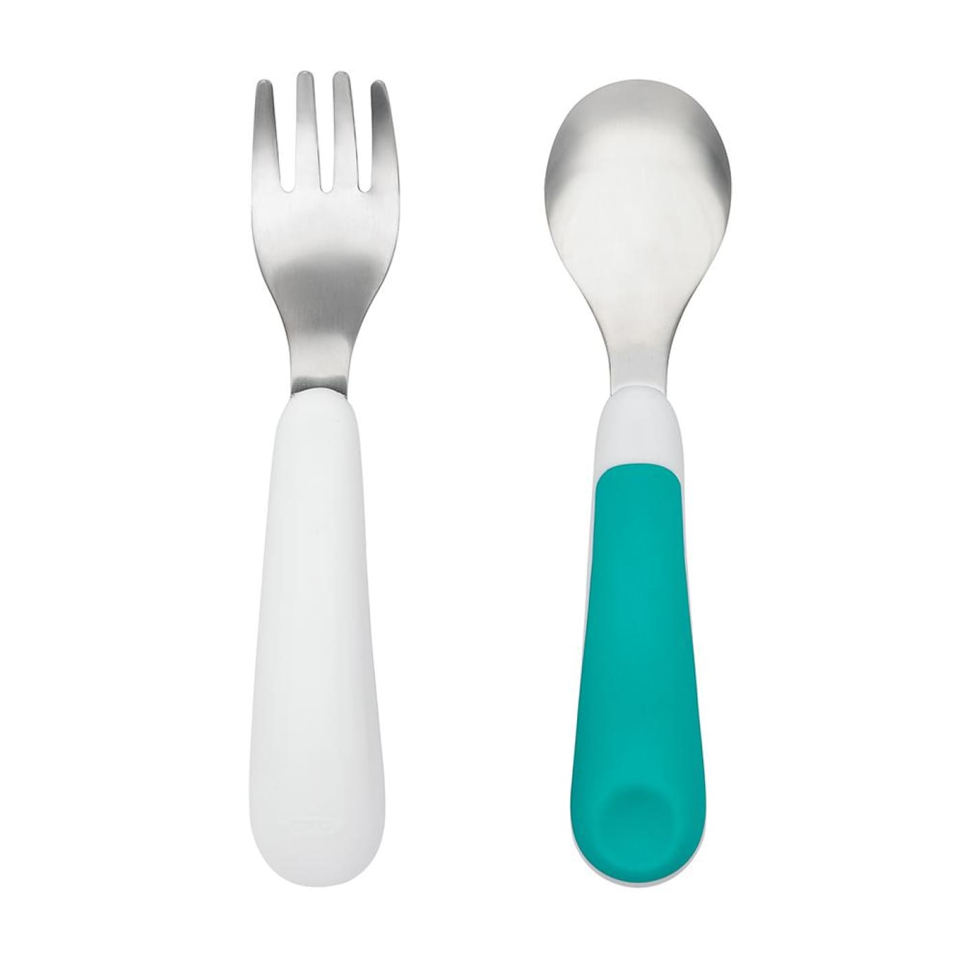 Oxo Tot Fork & Spoon Set - Teal - NURSING & FEEDING - CUTLERY/PLATES/BOWLS/TOYS