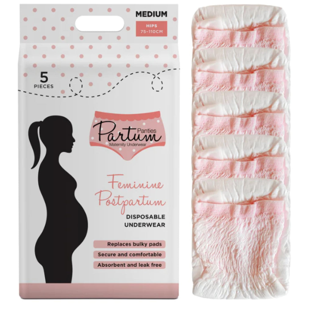 Partum Panties - Maternity Disposable Pack 5 - Medium - BubMania