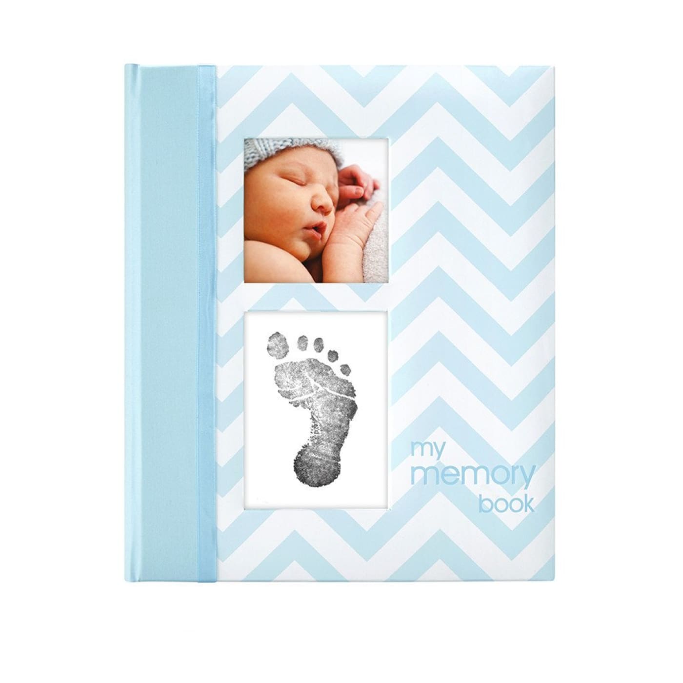 Pearhead Babybook - Chevron Blue - GIFTWARE - KEEPSAKES