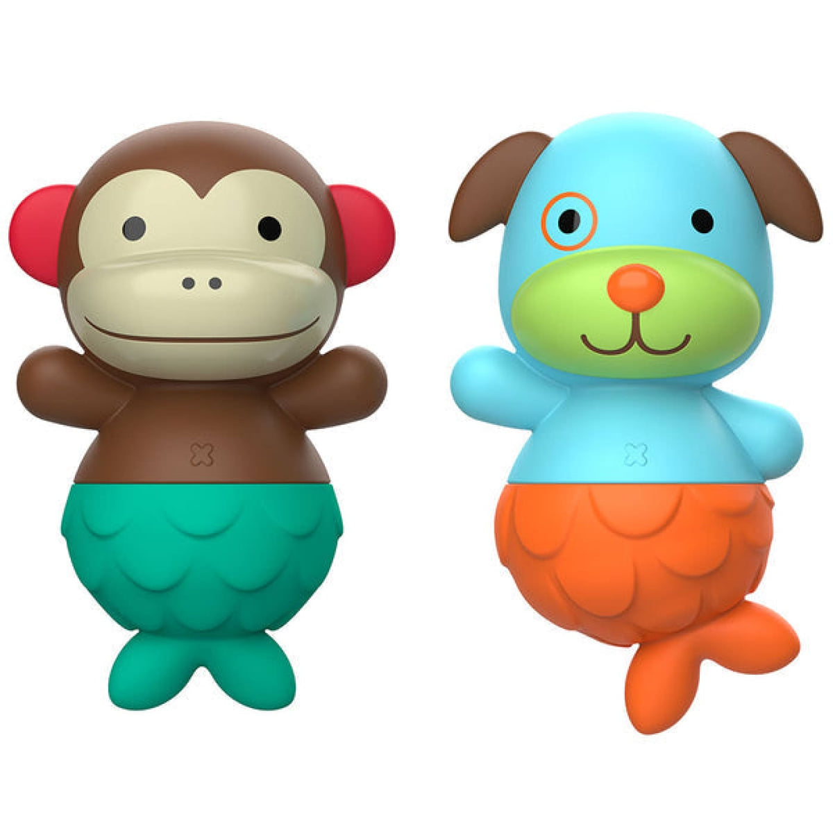 Skip Hop Mix &amp; Match Flippers - Monkey/Dog - Monkey/Dog - BATHTIME &amp; CHANGING - BATH TOYS/AIDS