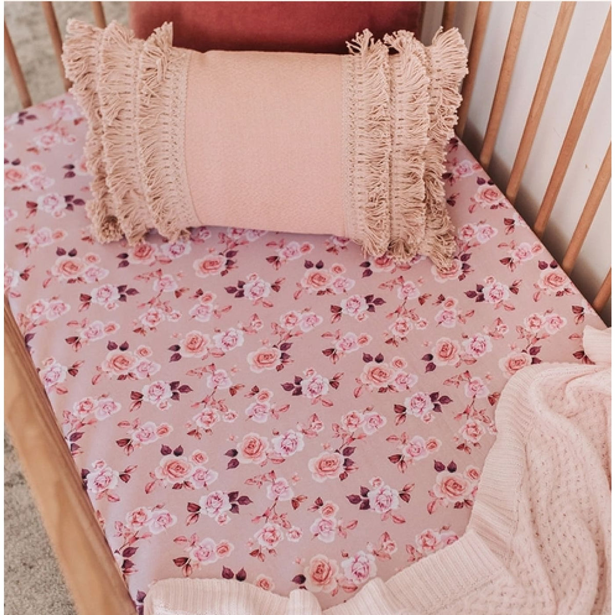 Snuggle Hunny Kids Fitted Cot Sheet - Blossom - Blossom - NURSERY &amp; BEDTIME - COT MANCHESTER