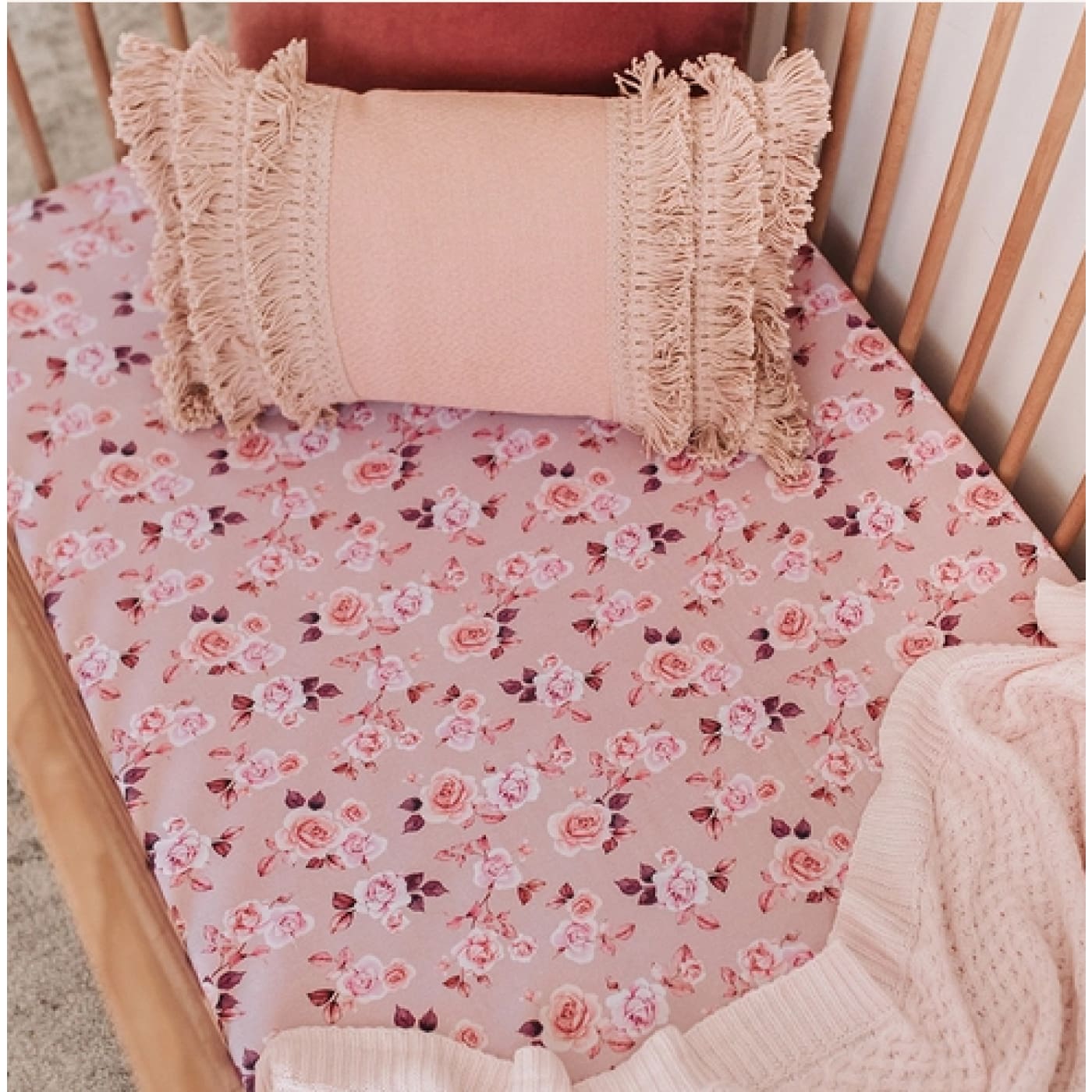 Snuggle Hunny Kids Fitted Cot Sheet - Blossom - Blossom - NURSERY & BEDTIME - COT MANCHESTER