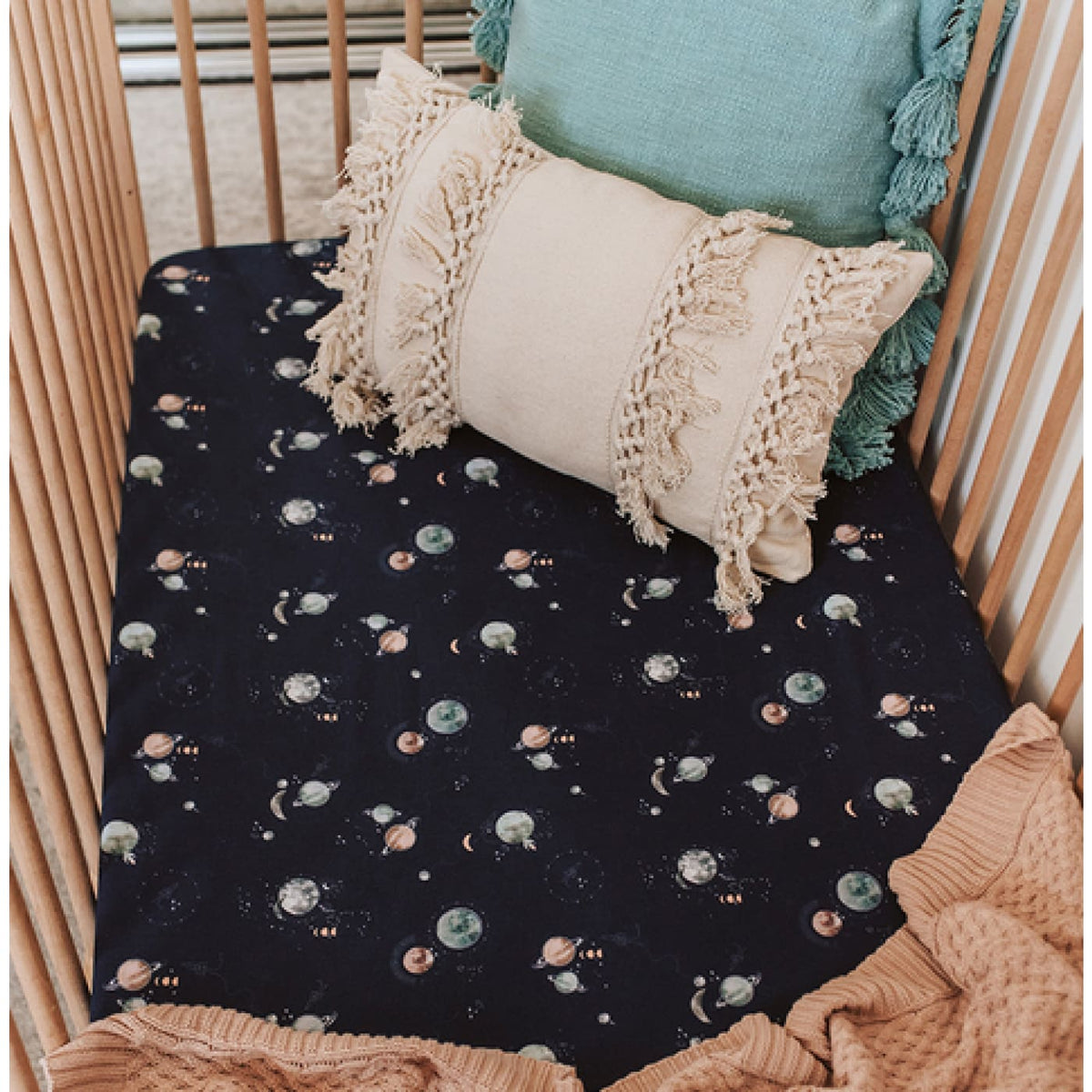 Snuggle Hunny Kids Fitted Cot Sheet - Milky Way - Milky Way - NURSERY &amp; BEDTIME - COT MANCHESTER