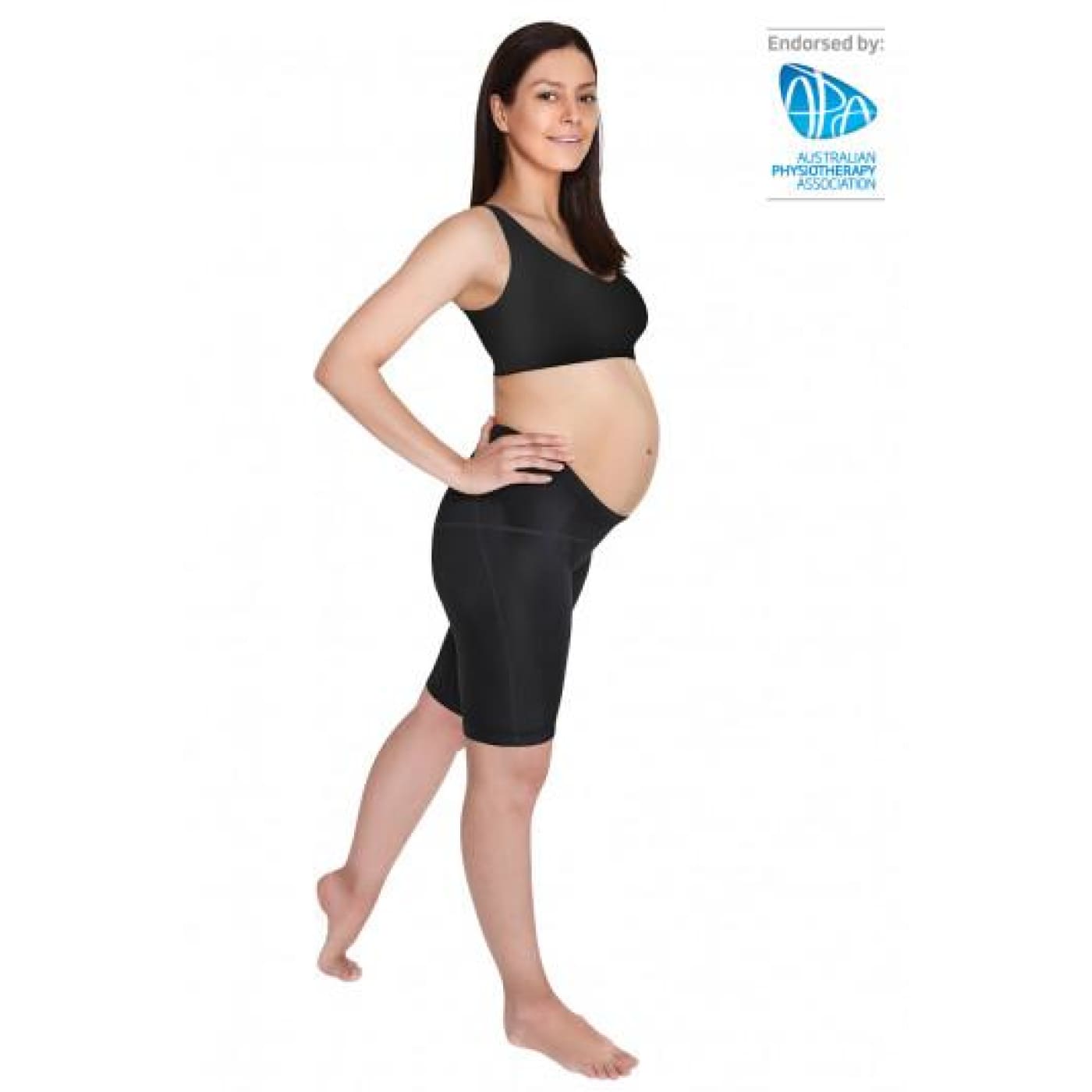SRC Pregnancy Shorts - Black XL - FOR MUM - MATERNITY SUPPORT GARMENTS (PRE/POST)