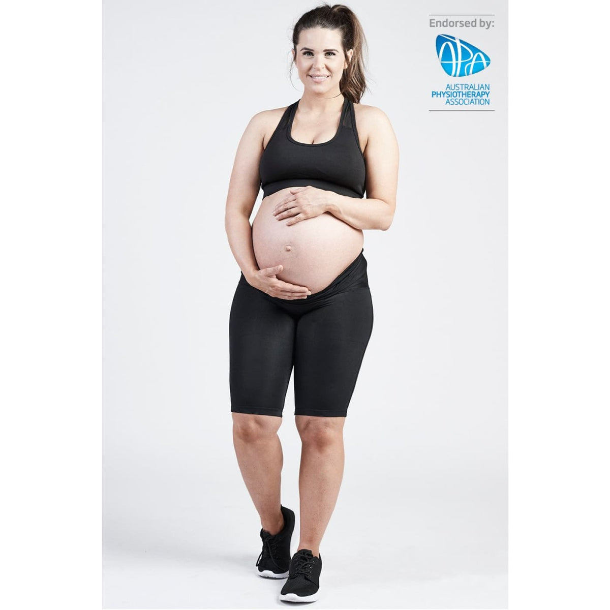 SRC Pregnancy Shorts - Black XXS - FOR MUM - MATERNITY SUPPORT GARMENTS (PRE/POST)