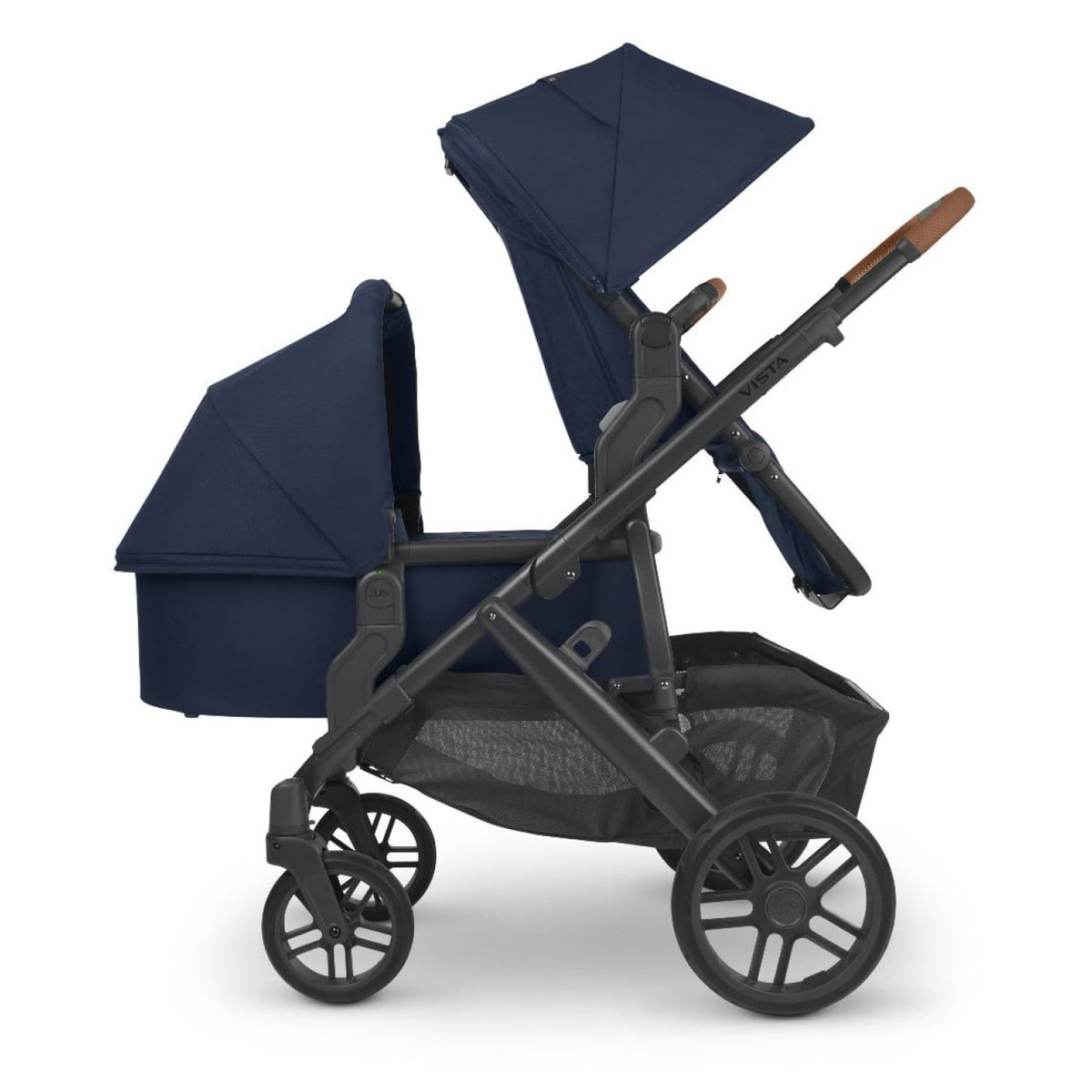 UPPABABY Vista V2 with Bassinet Navy - Noa + Cup Holder - Noa - PRAMS &amp; STROLLERS - PACKAGES