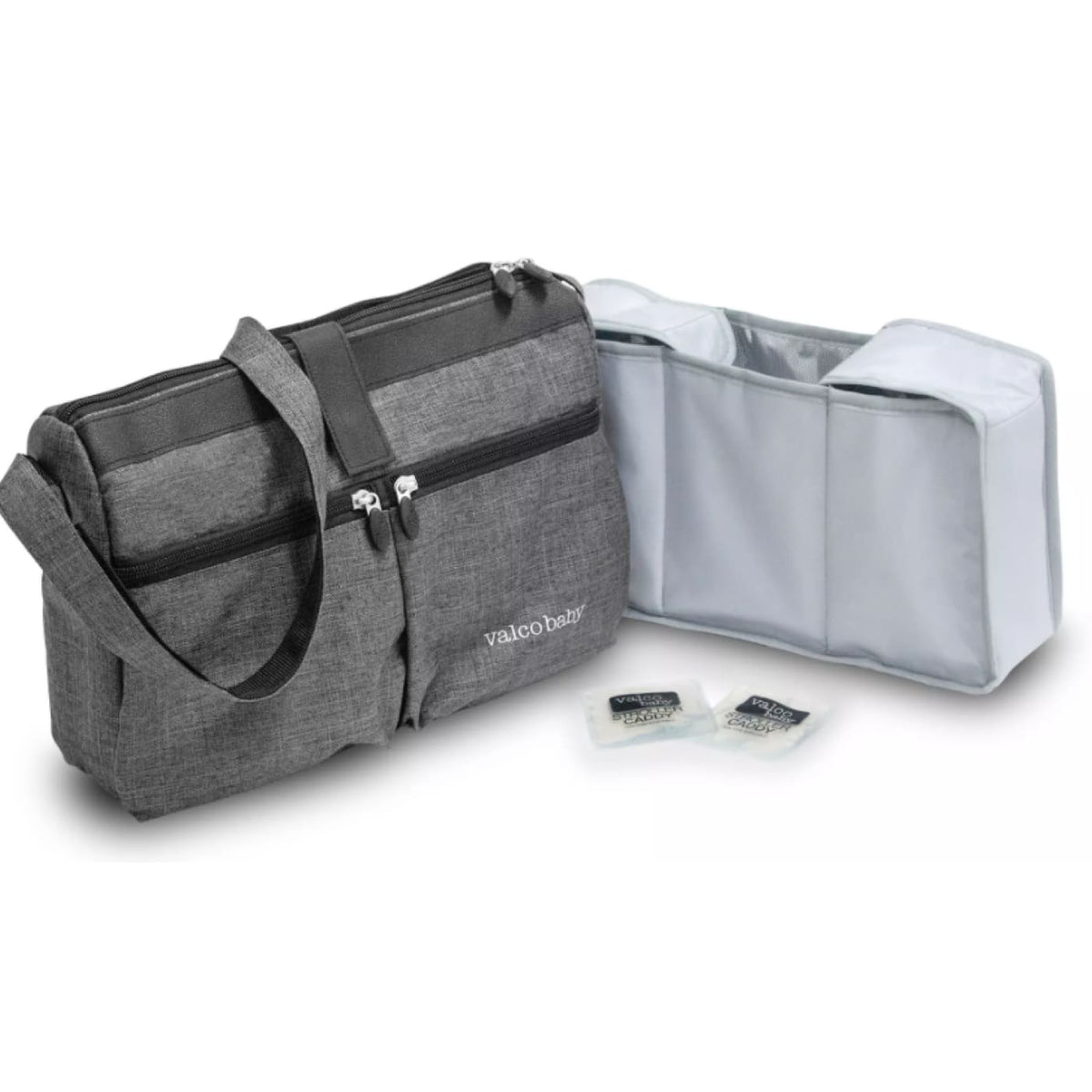Valco Baby All Purpose Caddy - Charcoal - Charcoal - PRAMS &amp; STROLLERS - PRAM ORGANISERS